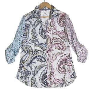 Elegant Paisley Button Down Shirt